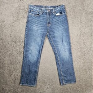 Old Navy 90s Straight Built-In Tough Jeans Mens 34x30 Dark Wash Blue